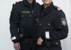 Uniformen der Bundespolizei Österreich - Polizisten in wattierten Jacken