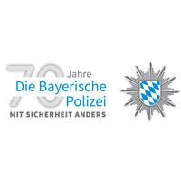 Logo '70 jahre Bayerische Polizei'