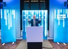 Innenminister Joachim Herrmann hinter Rednerpult