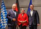 Innenminister Joachim Herrmann, ORH-Präsidentin Heidrun Piwernetz und Regierungspräsident Florian Luderschmid