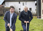 Kirchner und Limmer beim Spatenstich