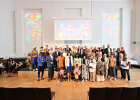 Gruppenbild mit allen Preisträgern und Integrationsminister Herrmann