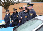 Pressekonferenz zur Auslieferung der ersten blauen Polizeiuniformen am 2. Dezember 2016 in Erlangen