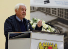 Herr Prof. Dr. Michael von Cranach bei seiner Rede hinter dem Rednerpult.