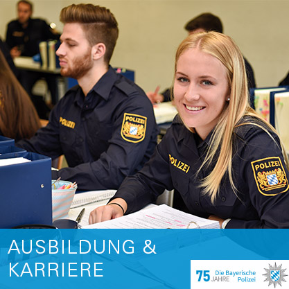 Kachel 75 Jahre Polizei - Ausbildung und Karriere