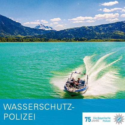 Kachel 75 Jahre Polizei - Wasserschutzpolizei