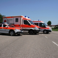 Notarzteinsatzfahrzeug, Rettungswagen und Krankentransportwagen