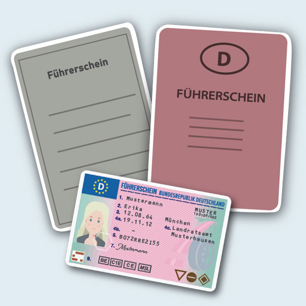 Abbildung Alte Führerscheine